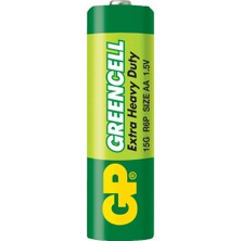 GP Greencel R6 AA Boy Çinko Kalem Pil 4'lü Paket GP15G-U4