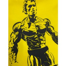 Yaya Design Co Arnold Schwarzenegger Mr. Olympia Desenli Dekoratif Dijital Baskılı Kırlent Kılıfı ve Yastık