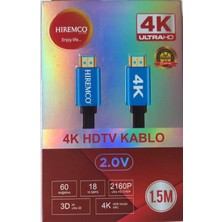 Hıremco HDMI Kablo 1,5mt 4K 2.0V Ultra Hd