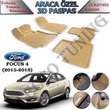 Rizline Ford Focus 4 2015-2018 Paspas Siyah 3D Havuzlu