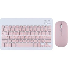 Fuchsia Sunny Renkli Ince Zarif Bluetooth Bağlantılı Çok Amaçlı Klavye Mouse Set