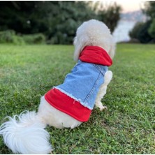 Ziggy Dog  Köpek Kıyafeti Kot Yelek Kımızı