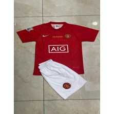 2007/2008 Sezon Ronaldo Kırmızı Moscow Finali M.unıted. Çocuk Forma Takımı