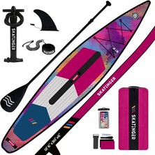 Skatinger Cmyk Racing Sup Paddle Board 380X76X15CM Şişme Yarış Boardu-Full Set