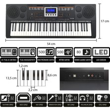 Jwin JTK-3350 61 Tuş Hassasiyetli 5 Oktav Org