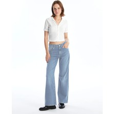 CEDY DENIM Kadın Yüksek Bel Salaş Kot Pantolon Büyük Beden Jean - C602