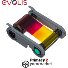 Evolis Primacy2 300 Renkli Baskı Tam Panel RIBON(R5F208M100)