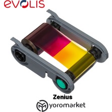 Evolis Zenius&primacy 1/2 Yarım Panel 400 Renkli Baskı RIBON(R5H004NAA)