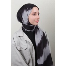 Soft Touch Şal 2779-10 Siyah-Gri