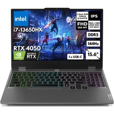 Lenovo Loq 15IRX9 I7 13650HX 16 GB 4 Tb SSD RTX4050 6gb (105W) 144Hz Yok (Free Dos) 15.6" FHD Gaming Bilgisayar 83DV00G7TRBT