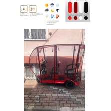 Motor Tente Market Mono Emon 3 Tekerli Motor Brandası - Kırmızı