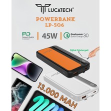 Powerbank 45W Hızlı Şarj 13.000 Mah Taşınabilir Şarj Cihazı Dijital Göstergeli Turbo Sarj