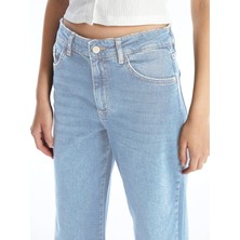 CEDY DENIM Kadın Yüksek Bel Salaş Kot Pantolon Büyük Beden Jean - C602