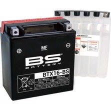 BS Battery BS AKÜ BTX16-BS 12V14AH GILERA GP 600 KAWASAKI VN CLASSIC 1500 VN