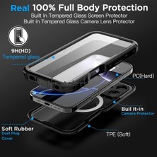 MTK Moveteck Iphone 16 Pro Max Kılıf 360 Derece Kaplar Su Geçirmez Waterproff Case Toz Geçirmez Zırh Tank Kapak