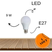 Mhk Prime 9W (60W) Beyaz Işık LED Ampul E27 Normal Duy