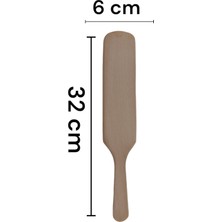 Poyraz Ahşap Çevirgeç Ahşap Çevirgeç Tahta Spatula Bazlama, Pizza, Yufka Çevirgeci Ahşap