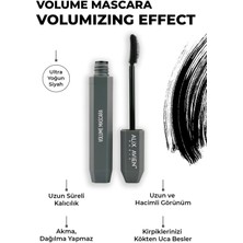 Ekstra Kalıcı, Nemlendirici, Besleyici, Lifting Etkili Hacim Veren Siyah Maskara - Volume Mascara