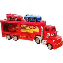 Brother Toys Şimşek Mcqueen Çek Bırak Oyuncak 2 Arabalı Taşıyıcı Tır 34 cm