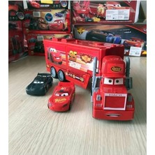 Brother Toys Şimşek Mcqueen Çek Bırak Oyuncak 2 Arabalı Taşıyıcı Tır 34 cm