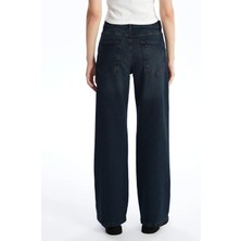 CEDY DENIM Kadın Yüksek Bel Salaş Kot Pantolon Büyük Beden Jean - C602