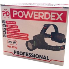 Powerdex 25W 1800 Lümen Şarj Edilebilir Kafa Lambası PD-1372