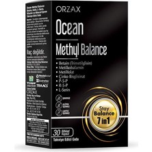 Orzax Ocean Methyl Balance B Vitamini Ve Mineraller Içeren Takviye Edici Gıda 30 Kapsül