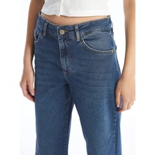 CEDY DENIM Kadın Yüksek Bel Salaş Kot Pantolon Büyük Beden Jean - C602