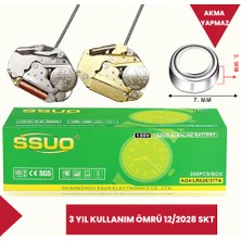 Maxell Ssuo 1.55V SR626SW/377 AG4 LR66 Gümüş Oksit Alkalin Kol Saati Pili 3 Yıl Kullanım Ömrü