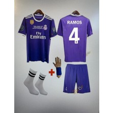 2016/17 Sezon Cardif Ligi Mor Sergio Ramos Çocuk Forma Takımı