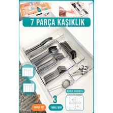 Fithome 7 Parça Modüler Mutfak Kaşıklık ve Çekmece Içi Düzenleyici Organizer Set