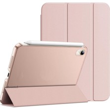 MTK Moveteck Apple iPad Mini 7 Kılıf Akıllı Smart Uyku Modlu Standlı Şeffaf Smart Kapak A2993 A2995 A2996 A17PRO