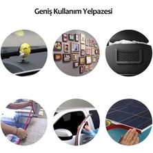 Linual® 2 Metre Güçlü Yapışkanlı Çift Taraflı Slikon Pratik Şeffaf Bant