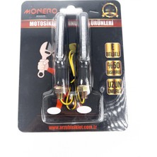 Monero SİNYAL TAKIMI SİYAH 1040XL-Y KAYAN LED SARI IŞIK