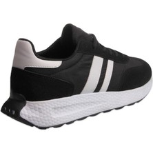 Erkek Sneaker - Siyah-Beyaz, Konforlu