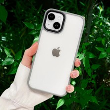 TLP Apple iPhone 14 Plus Yanları Renkli Silikon Parlak Arka Yüzeyli Tiger Hibrit Kapak