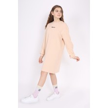 Toontoy Kız Çocuk Baskılı Elbise