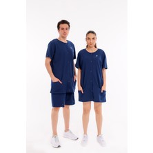 ComfortCURE Adaptif Lacivert Ameliyat Sonrası Tedavi Ve Bakım Kıyafeti