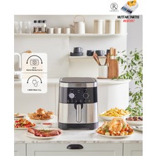 Karaca Xxl 9 Litre Geniş Hacimli 8 Kişilik Premium Airfryer | Zamanlayıcı | Kolay Temizleme | Inox Gövde | Onerous Hassas Tartı Hediye