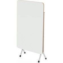 Güzelkan Madeni Eşya 50X80 Beyaz Mermer Desenli Katlanır Masa Kırma Mutfak Masası 1118