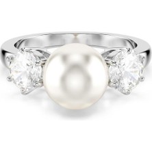 Swarovski 5689629 Swarovski Yüzük Matrıx:rıng 8mm Pearl Whıte/rhs 60