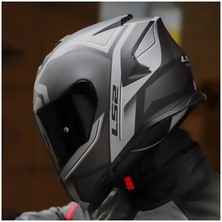 Ls2 Storm 2 Faster Full Face Motosiklet Kaskı Şeffaf + Siyah Vizörlü