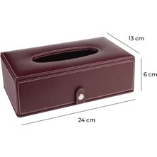 2k Suni Deri Peçetelik Mendil Kutusu 13*24*6 Cm.
