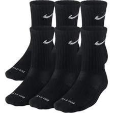 Nike Dri-Fit Cushioned Crew Orta Boy Erkek Çorap  Siyah/beyaz SX4446