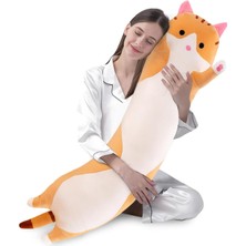 Fendii Sevimli Peluş Kedi Bebek Sevimli Karikatür Yumuşak Dolgulu Yavru Yastık Uzun Atışlı Uyku Oyuncak Çocuklar Için Boyut Hediye Kızı Çeşitli (Gri 50CM/19.6IN) (Yurt Dışından)