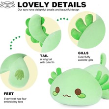 Fendii Sevimli Salamander Peluş Oyuncak, Yumuşak Doldurulmuş Hayvan Salamander Peluş Yastık, Kawaii Çocuk Peluş Oyuncak (Yeşil Salamander, 28 Inç) (Yurt Dışından)