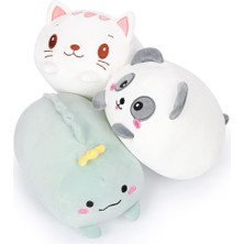 Fendii Inç Peluş Oyuncak Seti 3-Pack Doldurulmuş Hayvan Seti Sevimli Kedi Arı/panda/çilek Inek Peluş Süper Yumuşak Kawaii Peluş Oyuncak Kızlar Için (Yurt Dışından)