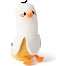 Fendii Muz Ördek Peluş Oyuncak Sevimli Peluş Doldurulmuş Ördek Doldurulmuş Hayvan Kızlar ve Erkekler Için Beyaz 19.75 Inç (Yurt Dışından)