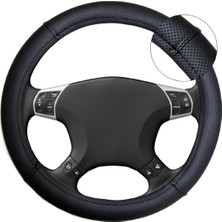 Automod Hyundai Santa Fe 2002 Direksiyon Uyumlu Koruyucu Siyah Deri Geçme Kılıf