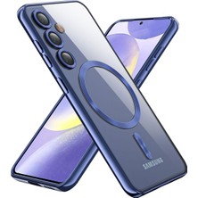 Alstrap Samsung Galaxy S24 Fe Uyumlu Kamera Lens Korumalı Magsefe Özellikli Şeffaf Silikon Kılıf